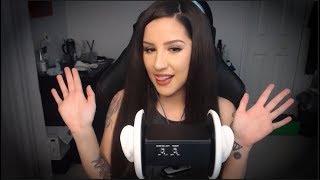 3DIO EAR MASSAGE (my first asmr video!) lotion, foam, oil, whispering
