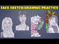 Face Sketch Drawing Practice