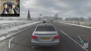 Mercedes Benz E63 AMG V12- Drifting  Over a Frozen Lake | Forza Horizon 4 | Wheel+ Paddle G920/G29.