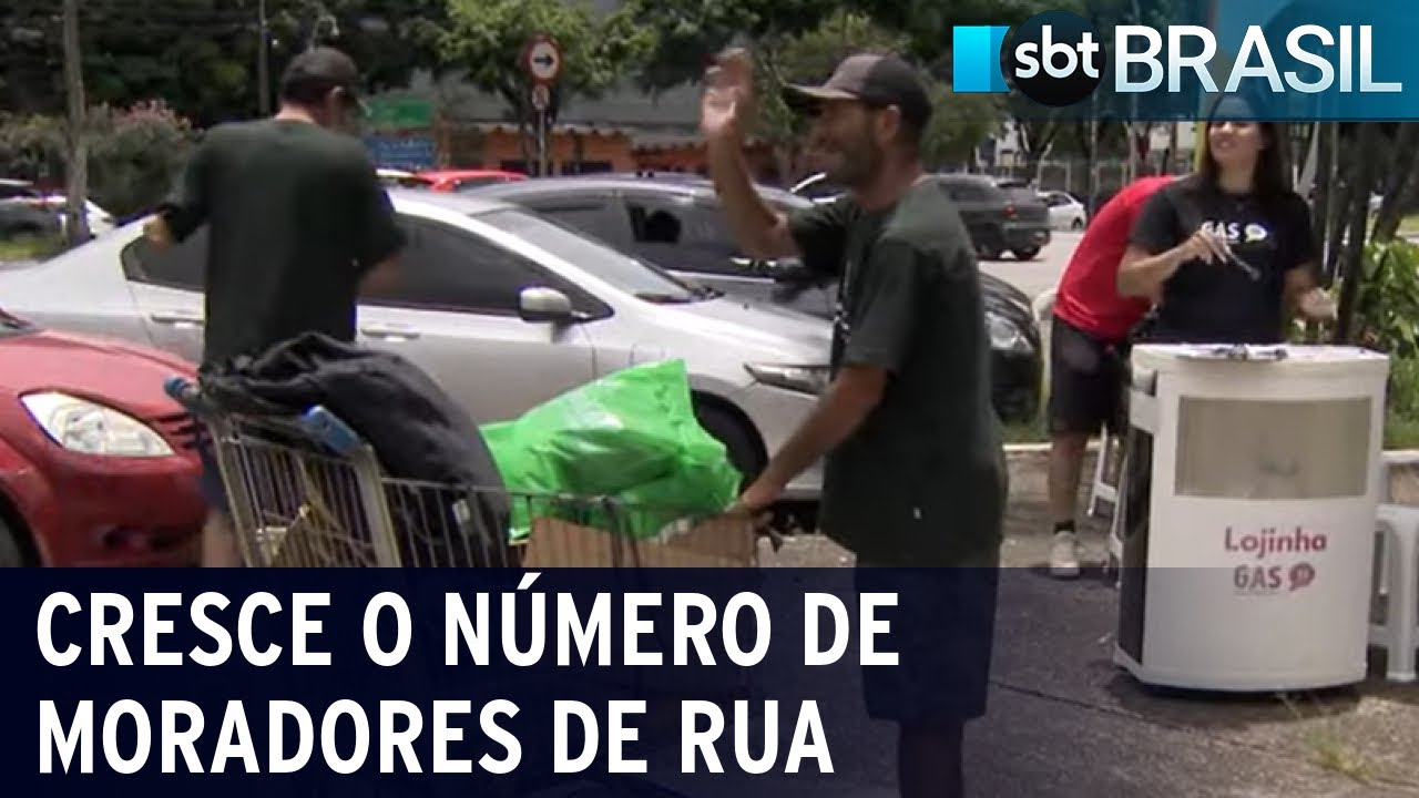 Cresce mais de 200% o número de brasileiros em situação de rua | SBT Brasil (14/01/23)