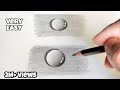 Tutoriel facile de dessin de gouttes deau 3d  dessin au crayon facile