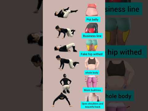 6 Best Exercises to Lose Belly Fat & Lift Glutes Fast | Home Workout #Shorts