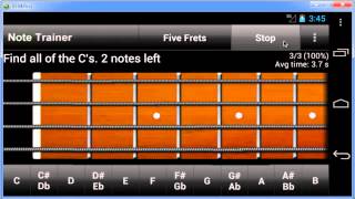 Bass Guitar Note Trainer v3.2 - Video Tutorial screenshot 2