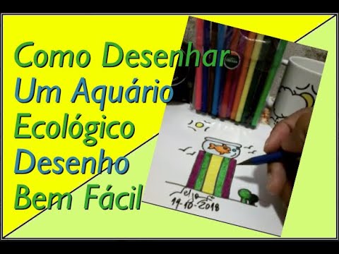 Vídeo: Como Desenhar Um Aquário Com Um Lápis