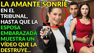 Download Lagu LA AMANTE SONRÍE EN EL TRIBUNAL, HASTA QUE LA ESPOSA EMBARAZADA MUESTRA UN VÍDEO QUE LA DESTRUYE... MP3