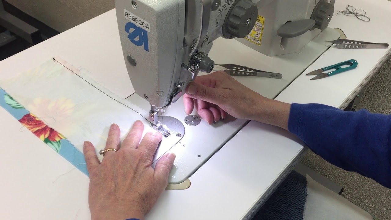 201a Sewing Practice, sewing left handed YouTube