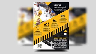 How to create a professional Construction Flyer | Photoshop Tutorials