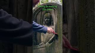 Cleaning the grave of Lillie Gilbert #history #taphophile #stonecleaning #cemetery