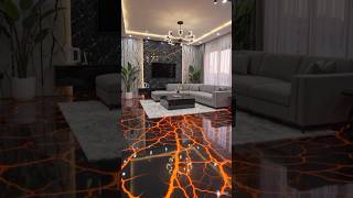 Luxury Lava Epoxy Floor Transformation | Modern Living Room Design USA