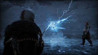 Fully Upgraded Leviathan Axe Clashes with Mjölnir | God of War Ragnarok | New Game Plus