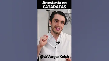 ¿Qué tipo de anestesia se utiliza para la cirugía de cataratas?