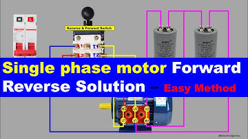 How to Wire Forward Reverse Switch for Single Phase Motor @Electricalgenius