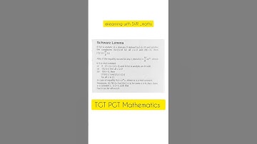 Schwarz Lemma #tgtpgt2022 #maths #pgt