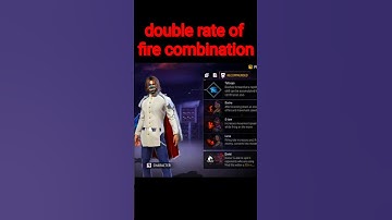 double rate of fire combination🔥Character Skill Combo For CS RANK in Freefire🔥||#shorts #freefire