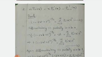 Recurrence relation for Legendre