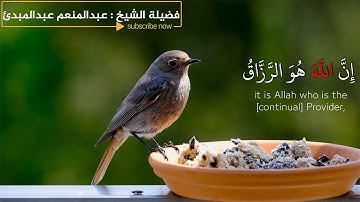 تلاوة أكثر من رائعة لفضيلة الشيخ عبد المنعم عبد المبدئ | سورة الذريات | إن الله هو الرزاق