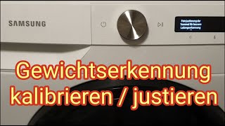 Samsung Waschmaschine in 2 Minuten kalibrieren - Samsung WW90T554AAW -  YouTube