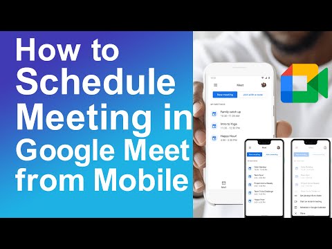 Video How to schedule meeting in Google Meet in mobile - youtube