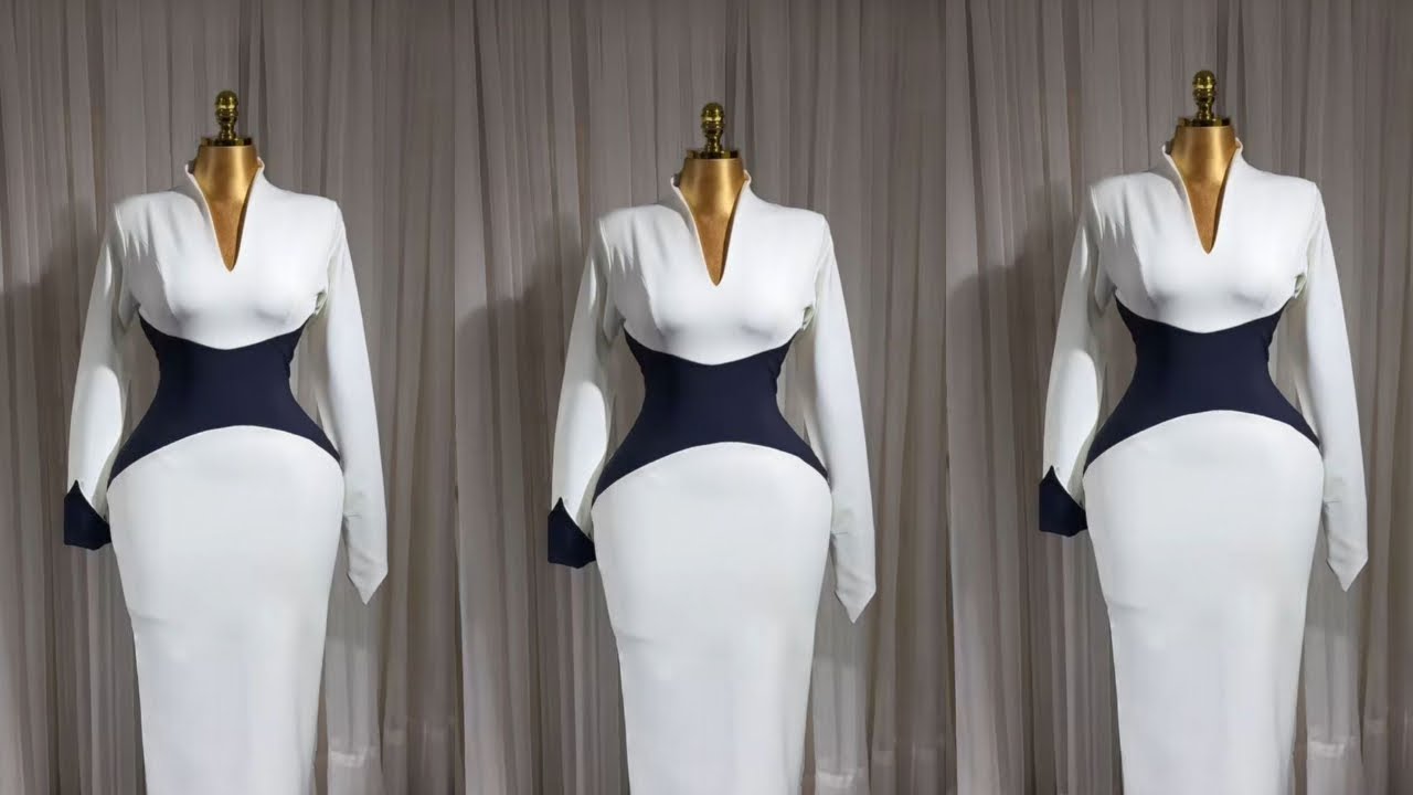 Как выкроить и сшить платье с вырезом под грудью и вытачкой «Принцесса»