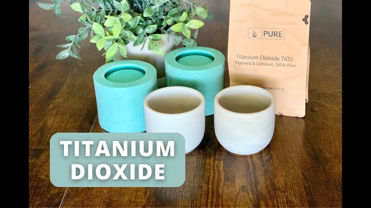 Adding Titanium Dioxide To Concrete Candle Jars