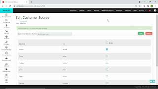 Add New Customer Source and Report