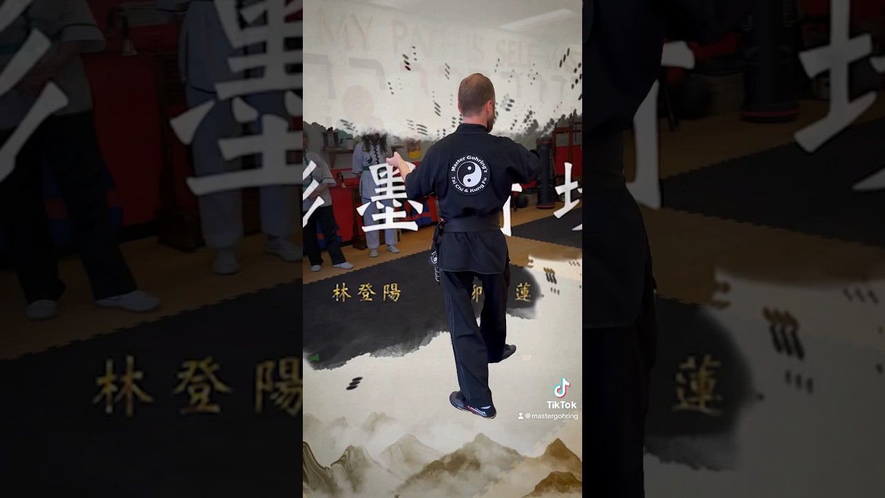 Senior Head Instructor Ryan Figg stands poised at Master Gohring’s Tai Chi