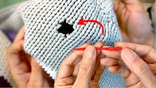 The Viral Knitting Mending  Darning Technique EXPLAINED!