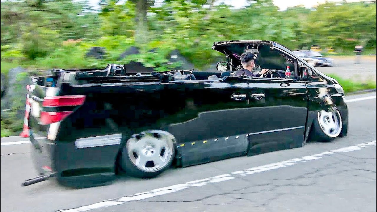 オープンカーになったヴェルファイア めちゃめちゃ目立つ 搬出動画 Vスタ グランプリ V Star Gp Youtube