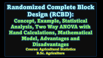 Experimental Designs: Randomized Complete Block Design (RCBD) | Two Way ANOVA | Statistical Analysis
