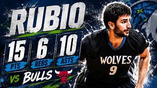 Ricky Rubio 15 pts 6 rebs 10 asts vs Bulls 14/15 season