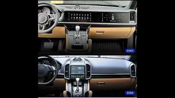 New 12.3" Dual Screen Android Headunit New Upgrade For Porsche Cayenne Auto Carplay Copilot Screen