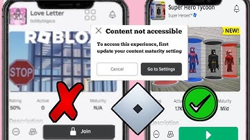 Fix Roblox "Content Not Accessible" Error -Can