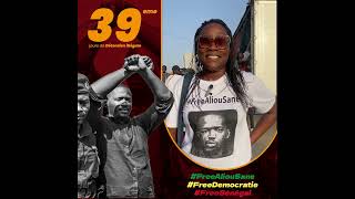 FREE ALIOU SANE  #39ème jour de détention illégale et arbitraire   #FreeAliouSané