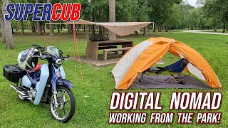 SUPERCUB: 2019 Honda Super Cub C125 // Digital Nomad Practice // Riding in a Thunderstorm