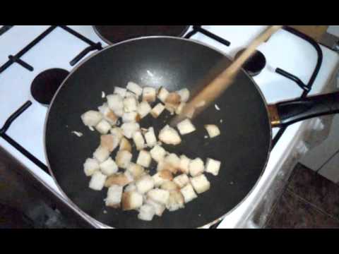 Как сушить сухари на сковороде