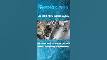 Nail polish filling capping machine