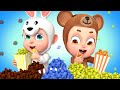 Yummy Rainbow Popcorn🍿🌈 | Learn Colors Song | Kids Songs &amp; Nursery Rhymes | Rosoo Sing &amp; Learn