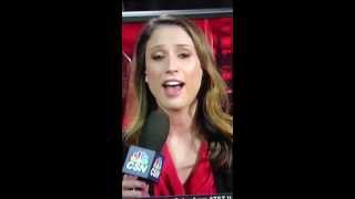 Chicago Blackhawks reporter Susannah Collins slips and says "sex" instead of success. Wealth