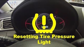 Resetting Low Tire Pressure Light