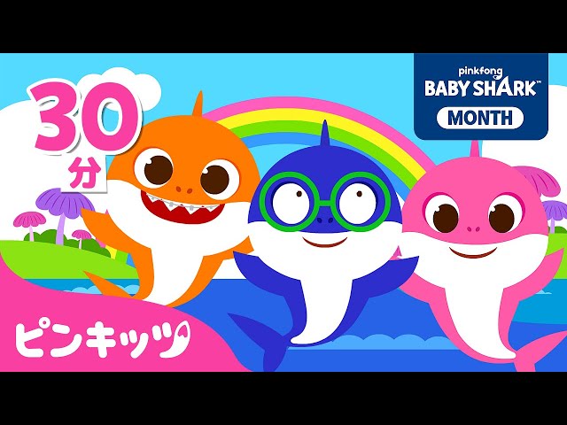 アニメーション 子供たちの夏の遊び サメかぞくの夏の子どもの歌スペシャル | 人気童謡の詰め合わせ