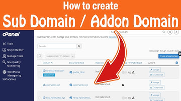 How to create sub domain in cpanel | Create Addon domain in cpanel