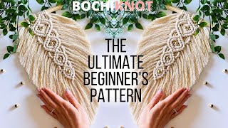 The Ultimate Beginner's Guide To Making a Large Macrame Feather Wall Hanging