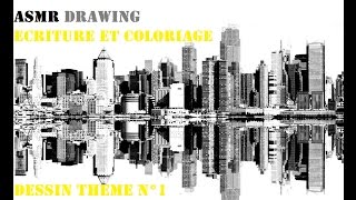 ASMR - Drawing - Ecriture et coloriage - Dessin thème n°1 #5 screenshot 1