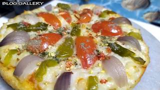 No Oven,No Cheese,No Yeast, make Veg Pizza in Lockdown || make domino's  pizza at home