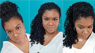 Five Ways To Style Crochet Goddess Braids With Only ONE Bobby Pin | HAIRSTYLE HACK.