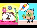 Brush Your Teeth Song | Funny Ice Cream Song | Healthy Food | Nursery Rhymes | Healthy Habits