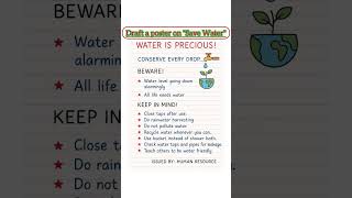 Save Water Poster | Easy Poster on Save Water for School Project | YouTube Shorts