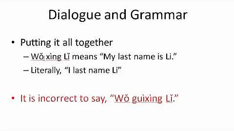 Integrated Chinese Level 1 Part 1 Lesson 1 Dialogue 1 Explanation