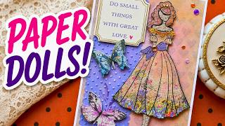 Rediscovering My Love of Paper Dolls ✂️ Nostalgic Paper Doll Card Tutorial