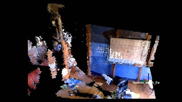 Probabilistic 3D mapping with per-voxel color information using OctoMap and RGBD-SLAM